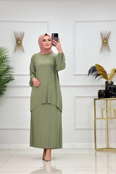 Nida Etekli Takım Mint Yeşili