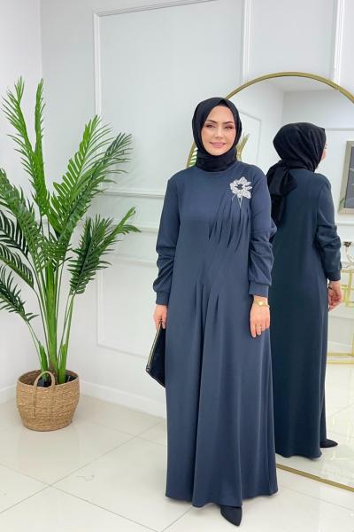 NİHAL ELBİSE - ANTRASİT Antrasit