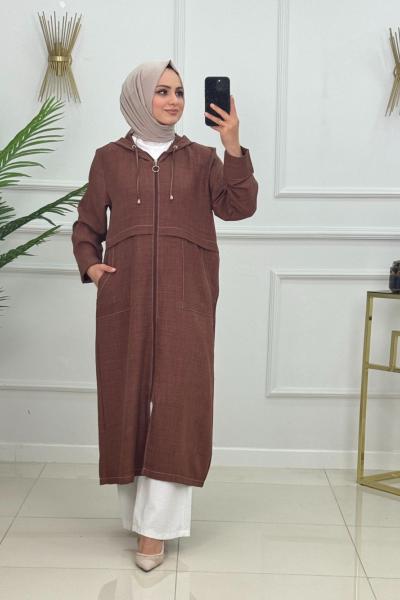 Özlem Kap-Kahve Kahverengi