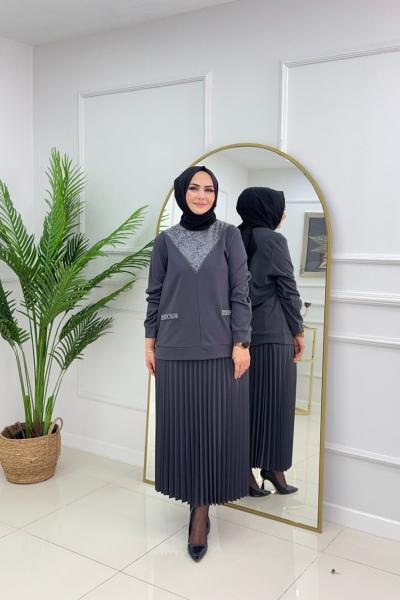 REYHAN ETEKLİ TAKIM-ANTRASİT Antrasit