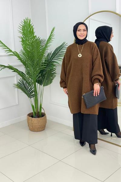 SARA KAZAK - KAHVERENGİ  Kahverengi