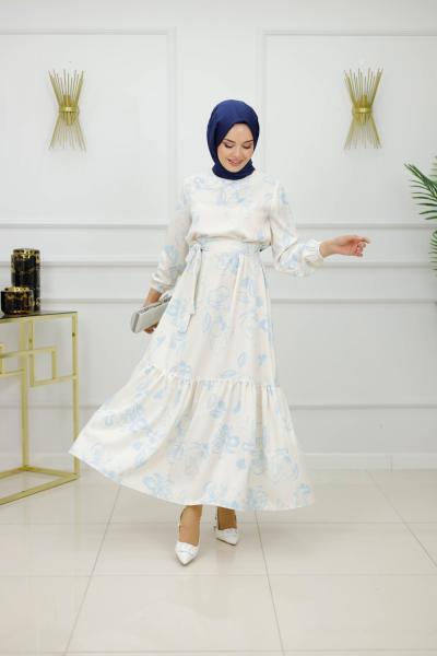 SARE ELBİSE-MAVİ Mavi