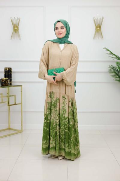 ŞEBNEM ELBİSE-YEŞİL Yeşil