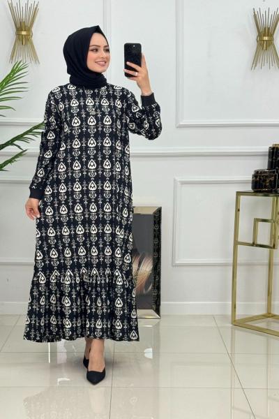 Seçil Elbise - Siyah Beyaz  Siyah Beyaz