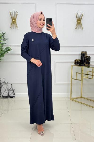 SEDA ELBİSE -LACİVERT  Lacivert