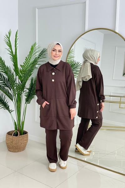 SERAP OYSHO TAKIM - KAHVERENGİ Kahverengi