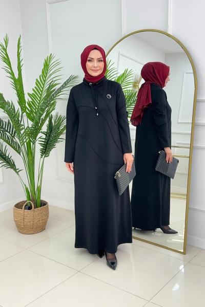SEREN OYSHO ELBİSE - SİYAH Siyah
