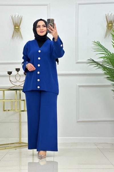 ŞERMİN TRİKO TAKIM-LACİVERT Lacivert