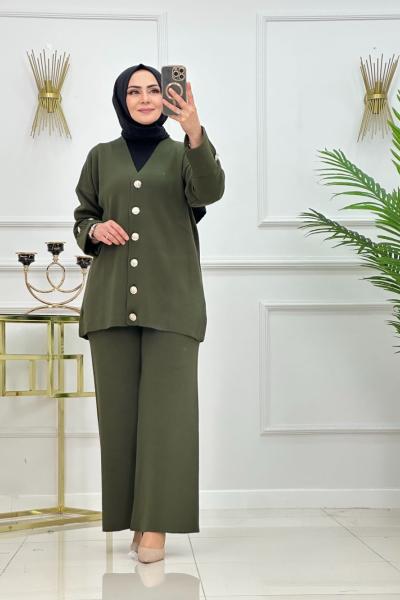 ŞERMİN TRİKO TAKIM-HAKİ Haki