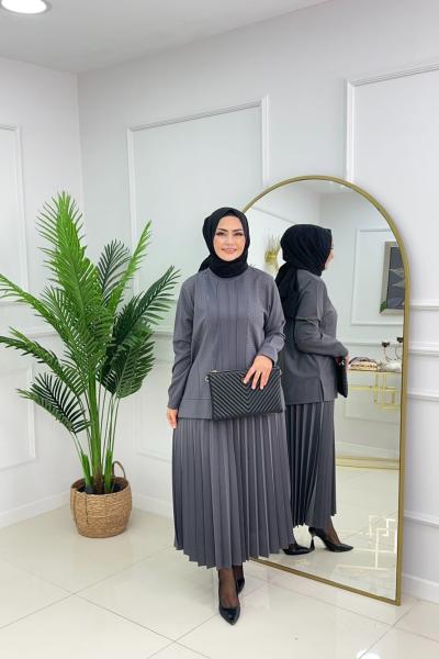 SEVDA ETEKLİ TAKIM - ANTRASİT Antrasit