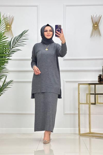 SİMAY ETEKLİ TAKIM-ANTRASİT Antrasit