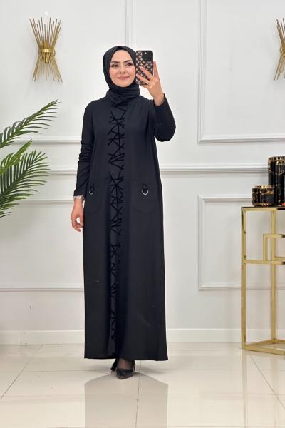 SİNEM ELBİSE-SİYAH Siyah