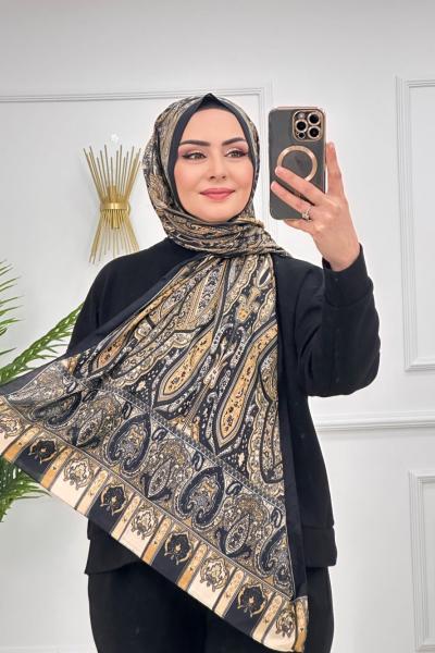 Soft pamuksu şal Siyah