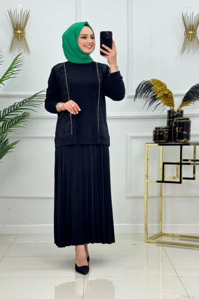 Sude Takım-Siyah Siyah