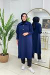 SUZAN OYSHO TUNİK - LACİVERT Lacivert