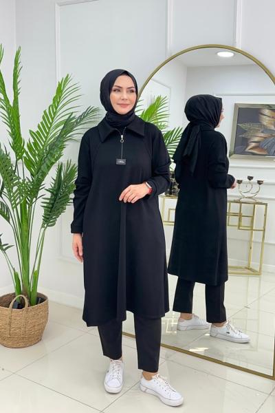 SUZAN OYSHO TUNİK - SİYAH Anadolu Siyahı