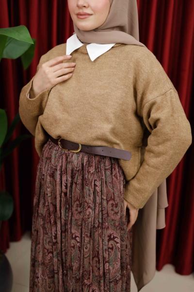 TRİKO KAZAK - CAMEL Camel