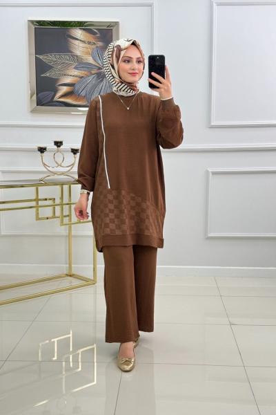 TUBA TAKIM -KAHVERENGİ Kahverengi