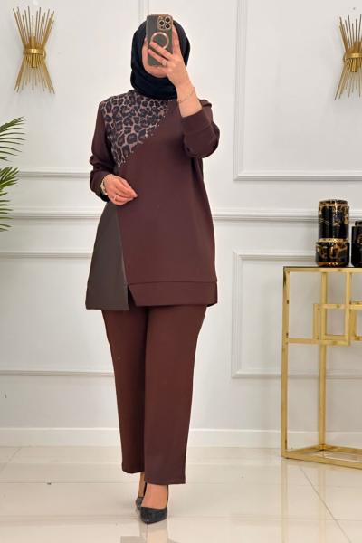 ZERNİŞAN TAKIM-KAHVERENGİ Kahverengi