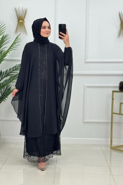 ZERRİN ABİYE -SİYAH Siyah