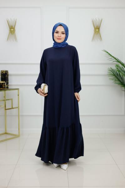 Azra Elbise -Lacivert Lacivert