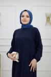 Azra Elbise -Lacivert Lacivert