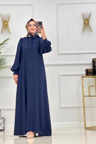 DURU ELBİSE -LACİVERT  Lacivert