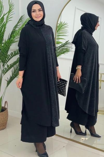 ZEHRA TUNİK -GÜMÜŞ  Gri